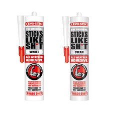 Bostik Sticks Like Sh*t Adhesive Sealant 290ml Clear & White High Strength