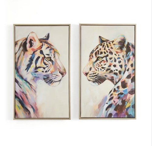 Set pastel tiger - set, of
