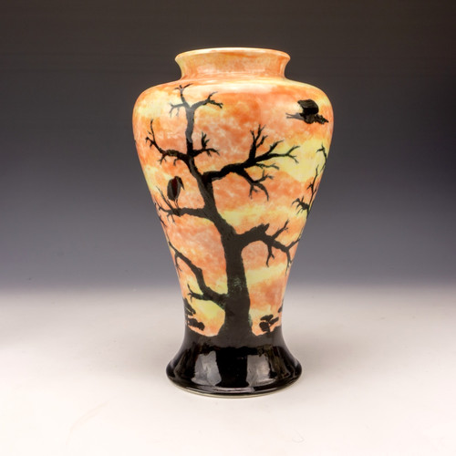 Cobridge stoneware vase - stoneware,