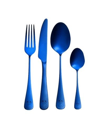 Stitch design 4pc stainless - 4pc,