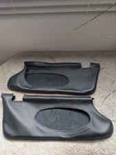 BLUE STITCHING FITS ROVER 75 MG ZT 1999-2005 2X SUN VISORS LEATHER COVERS ONLY