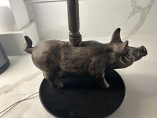 2 XVintage Cast iron Pig
