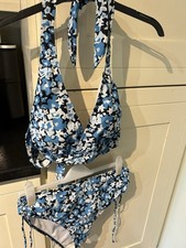 Floral Bikini Size L With Draw String Bottoms