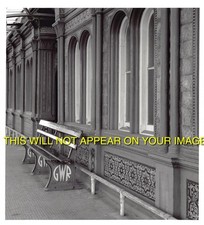 Worcester Shrub Hill Station Platform GWR Iron Work Bench Railway Photograph  