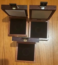 3 Empty Coin Boxes - As Photos