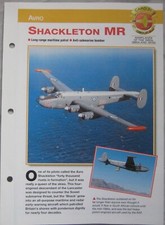 Aircraft of the World Card 21 , Group 4 - Avro Shackleton