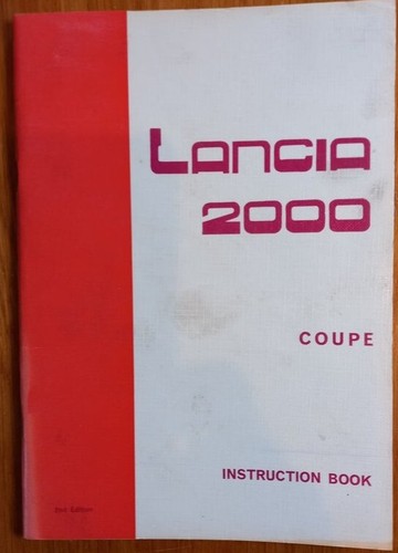 Lancia 2000 coupe operating - lancia,