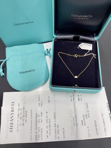 Tiffany 18k 750 diamond - tiffany,