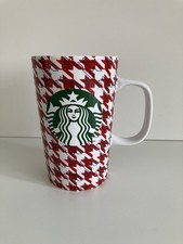 Starbucks Tall Red Houndstooth
