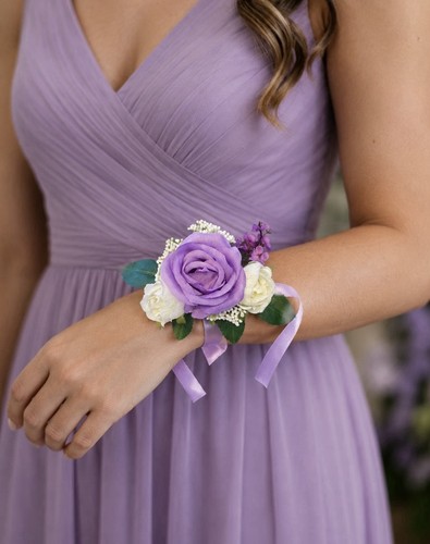 Handmade lilac white rose - handmade, &