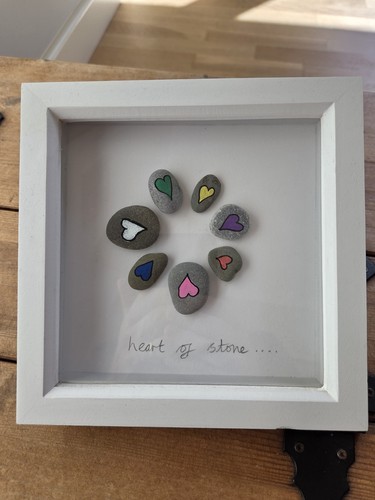 Handpainted pebble art