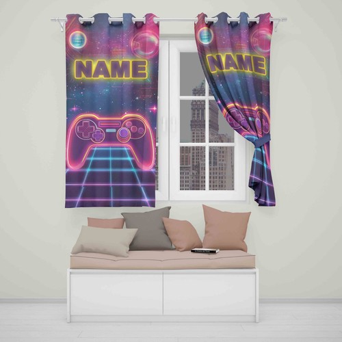 Gamer curtain personalised - gamer,