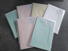 6 Packs Of 2  Cards With Apertures for Cross Stitch/Photographs Etc