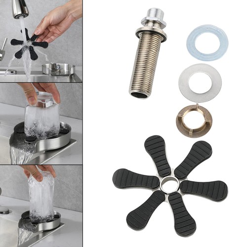 Kitchen sink glass rinser - glass,
