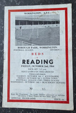 Workington v Reading 1964/65