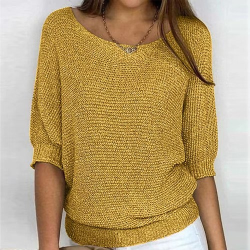 Ladies batwing sleeves jumper - sleeves,