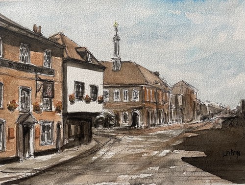 Original pen and watercolour - pen,