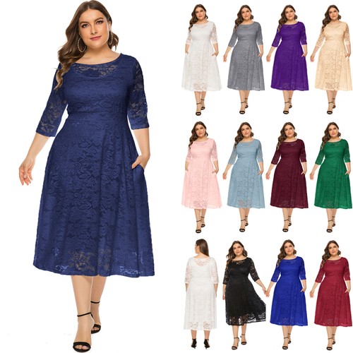 Plus size women - lace, long