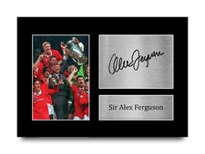 Sir Alex Ferguson Printed Autograph Picture Man United Legend Signed Print A3 A4