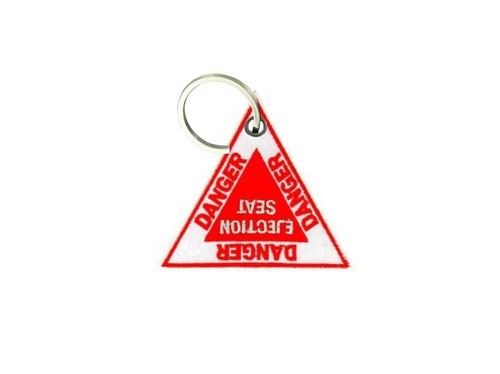 Keychain keyring embroidered