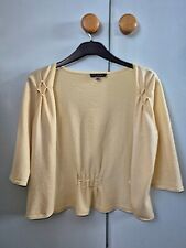 Coast Open Short Crop/Bolero/Shrug Yellow Cardigan/Jacket Size 10