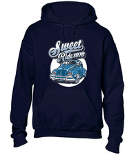 SWEET RIDE HOODY HOODIE CLASSIC VINTAGE CAR RETRO GIFT PRESENT IDEA CAR LOVER