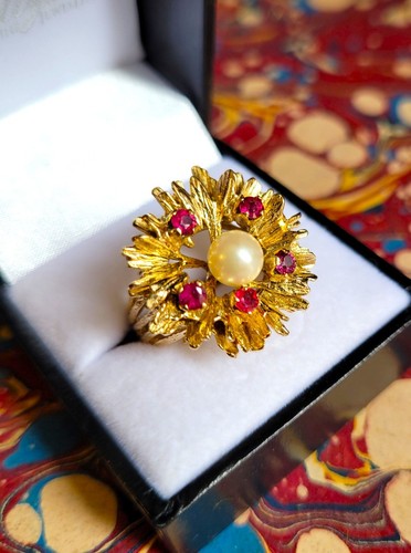 Vintage 9ct gold ring - vintage,