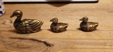 Vintage Small Brass Duck