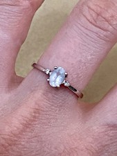 14k aquamarine diamonds ring