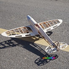 Spitfire Fighter Jet Wood KIT RC Building Airplanes DIY Model Plane Kit Aircraft