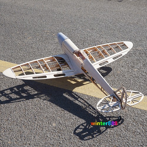 Spitfire fighter jet wood kit - jet,