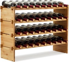Wine Rack, 4/6 Tier Bamboo