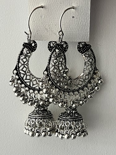 Indian pakistani jhumka - indian, silver