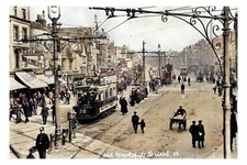 ptc1389 - Bristol - An early view of very busy Old Market Street - print 6x4