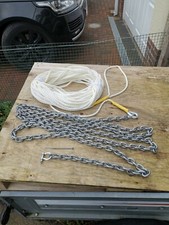 Nylon Anchor Rope 25m  of 14mm 3 Strand & 10metres of 8mm galvanised chain