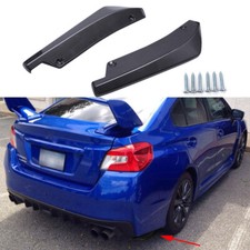 For Subaru WRX STI Carbon Fiber Rear Bumper Lip Diffuser Splitter Canard Spoiler