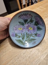 Beautiful Vintage Hand Painted Chelsea Studio Pottery Small Footed Dish/Bowl