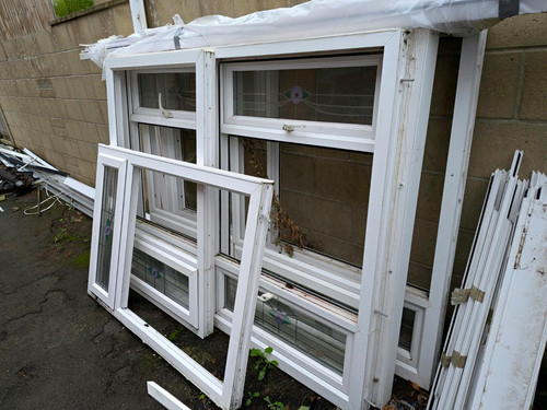 White upvc windows - white,