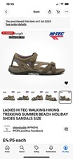 LADIES HI TEC WALKING HIKING TREKKING SUMMER BEACH HOLIDAY SHOES SANDALS SIZE 3
