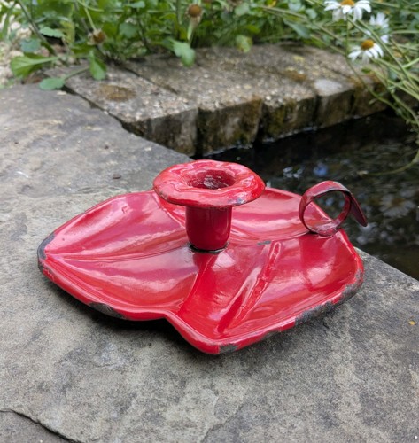 Vintage red enamel - vintage,