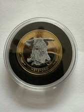 2024 HERITAGE CATTLE BREED - HEREFORD COW - COLOURED TWO 2 POUND COIN BU