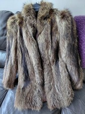 raccoon fur jacket, box shape
