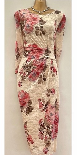 Phase eight cream pink - pink, floral