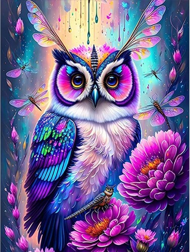 Owl diamond painting kits - owl,
