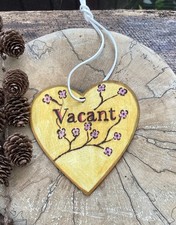 Handmade Toilet Engaged Vacant