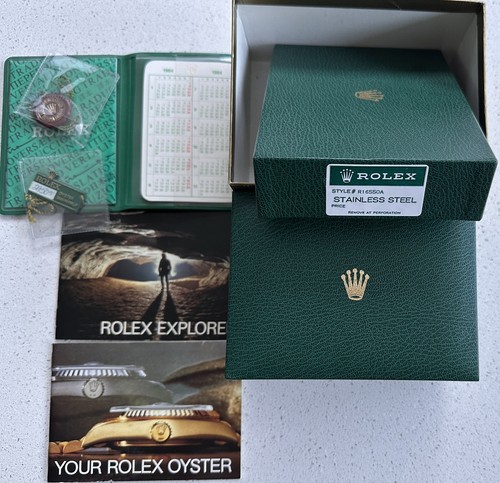 Rolex box set 16550 explorer - box,