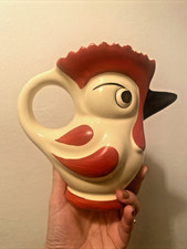 1930s Highly Collectable/Rare Ditmar Urbach Czechoslovakia Bohemian Rooster Jug 