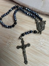 Holy family black agate cut