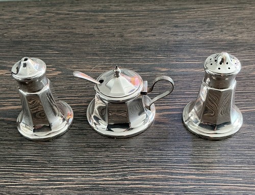 Vintage silver plated cruet - silver,