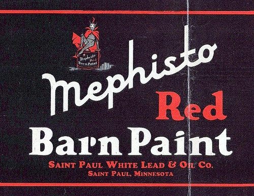 1940s mephisto red barn paint - 1940s,